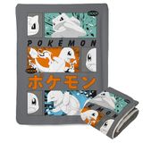 Northwest Pokemon Sherpa Gooi Deken, 50" x 60", Gras, Vuur, Water