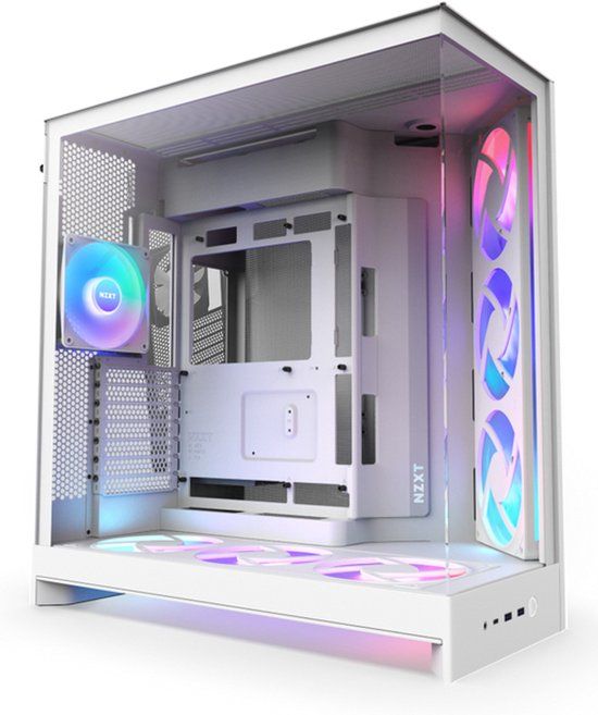 NZXT H9 Flow RGB+ Midi Tower Wit