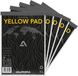 Aurora Yellow Pad - Notitieblok - Recycled - Geel - A5 - 148 mm x 210 mm - 80 g - 80 vel - 5 Stuks