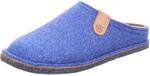 Rohde Pantoufle femme No Noise – pantoufle silencieuse Lucca-D 6820, taille : 37 UE, couleur : bleu