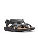 Clarks Laurieann Rena Flat Sandal, Black Combi, 5,5