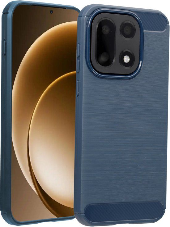 imoshion Hoesje - Geschikt voor OnePlus 15 - Brushed Backcover - Donkerblauw