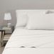 Caleffi Eenkleurig flanellen beddengoedset, crèmekleurig, voor tweepersoonsbed