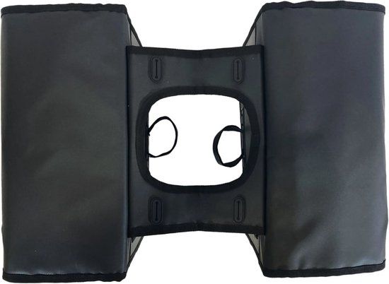 Willex Dubbele Fietstas 30L Canvas - Groen/Zwart