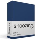 Snoozing Badstof Hoeslaken - Lits-jumeaux (180x200 of 160x210/220 cm) - Blauw