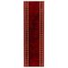 vidaXL - FLORNES - Tapis chemin de lit tissé - Rouge - Diamants - 100 x 450 cm - PP