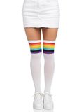 Leg Avenue 6612 - Over The Rainbow Thigh Highs, Einheitsgröße, Mehrfarbig