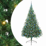 vidaXL - Plastique - Pré-éclairé - Sapin de Noël - avec - 300 - LED - Vert - 210 - cm - PVC