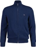 Gant Fijngebreid vest met logoborduring