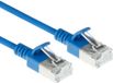 ACT Blauwe 5 meter LSZH S/FTP CAT6A slimline patchkabel snagless met RJ45 connectoren DB7605