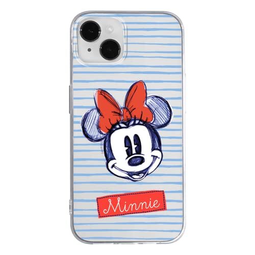 ERT GROUP ERT GROUP mobiel telefoonhoesje voor Apple Iphone 14 PLUS origineel en officieel erkend Disney patroon Minnie 011 optimaal aangepast aan de vorm van de mobiele telefoon, gedeeltelijk bedrukt