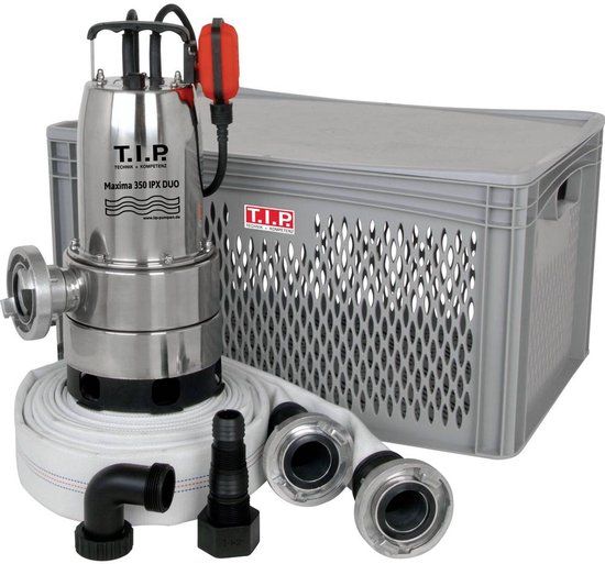 Merkloos T.I.P. - Technische Industrie Produkte 30711 Maxima 350 I-PX DUO Dompelpomp voor vervuild water 20000 l/h 8 m
