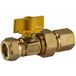 Riko Robinet à boisseau sphérique gaz - Laiton - Gastec - 15mm à compression x 1/2" filetage femelle