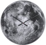 Karlsson Wandklok Moon Spiegelglas Ø60cm Grijs