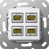 Gira UP MJ RJ4 - Basiselement - 4x RJ45