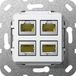 Gira UP MJ RJ4 - Basiselement - 4x RJ45