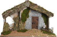 Crèche naturel l63b30h40cm naturel