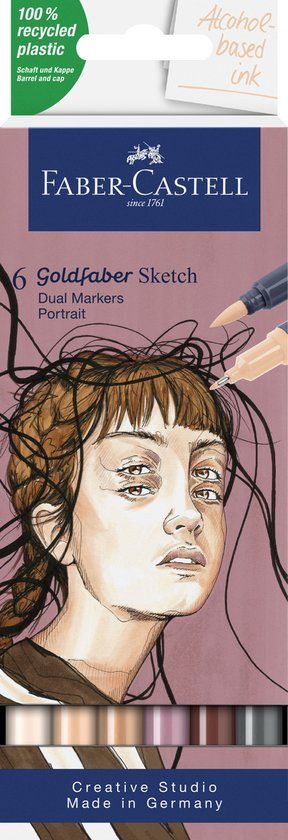 Faber-Castell Goldfaber Sketch Marker Portrait Set - 6 kleuren