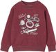 Vertbaudet Jongens sweater met print voorop gemêleerd rood