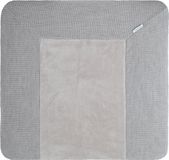 Baby's Only Gebreide baby aankleedkussenhoes - Waskussenhoes - Overtrek verzorgingskussen Hope - Dusty Grey - 75x85 cm