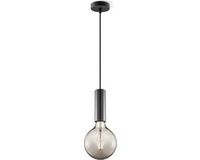 Home Sweet Home Saga hanglamp zwart inclusief LED lamp G95 - dimbaar - rook