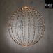Luca Lighting Kerstverlichting Bal met Warm Witte LED Lampjes - Ø60 cm - Zwart