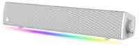 Creative Labs CREATIVE Sound Blaster GS3 (wit) compacte gaming-soundbar met RGB en SuperWide technologie, stroomvoorziening via USB, Bluetooth 5.4, hoofdtelefoonuitgang