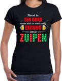 Bellatio Decorations Shoppartners Bv Kerst goed excuus om te zuipen fout t-shirt - zwart - dames - Kerstkleding / Kerst outfit XS