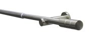 Gardinia 36152 Gordijnroede-set Kreta, cilinder, complete set incl. montagemateriaal, lengte: 120-210 cm, metaal, rvs-look