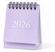 Mini Calendrier de bureau 2025 - Portable et double spirale