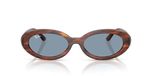RAY-BAN Ovale zonnebril met blauwe glazen voor dames 0RB2223954/5654