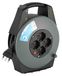 Electraline 49029 kabelhaspel, 4 universele stopcontacten, 15 meter, grijs/blauw