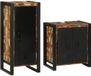 vidaXL Ensemble de meubles de salle de bain 2 pièces multicolore bois massif recyclé