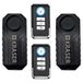 KRASER KR726P2 Fietsen, afstandsbediening, bewegingssensor 7 niveaus, 3 tonen, 113 dB draadloos, met afstandsbediening, diefstalbeveiliging voor motorfiets, zonder installatie, elektrische step voor