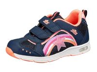 Lico Rainbow V Blinky Meisjes Sneakers, Marine/zalmroze, 30 EU