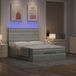 Maison Exclusive - Lit plateforme avec matelas, gris clair, 140x200 cm, velours