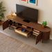 MODFU Tv-Kast - Modern - Walnootkleur - MDF - Open Vakken - Lade