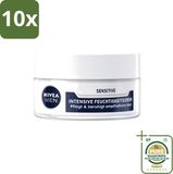 Nivea Men Sensitive Intensive Gezichtscrème - 50 ml - 10 Stuks