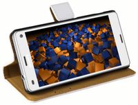 Mumbi Bookcase voor Sony Xperia Z3 Compact - Leer - Wit