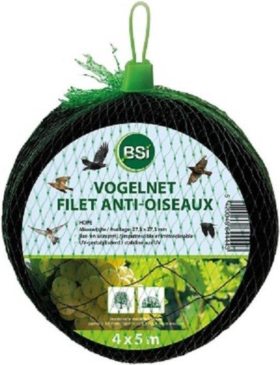 BSI Vogelnetten - 2 x 5 meter - Zwart