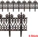 Deuba Borderrand Kunststof – 6 Stuks = 190cm UV-bestendig - Bruin