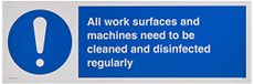 Alle werkoppervlakken en machines