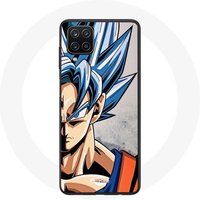 Maniacase Etui voor Samsung Galaxy A42 5G Anime Dragon Ball Goku Blauw Haar