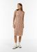 Comma Jurk met bloemenprint, lange mouw, ronde hals, roze, maat 42