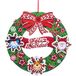 Kerstkrans van schuim en reliëf, 40 cm, 2 mod