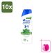 Head & Shoulders 10 x 2-in-1 Menthol Fresh Anti-roos Shampoo 300 ml - Voordeelverpakking
