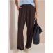 Pantalon taille haute jambes droites coupe ample