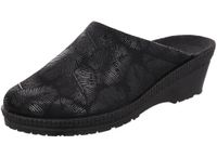 Rohde Zwarte Dames Pantoffels Open Hiel - Zwart - 42