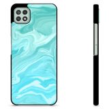 Samsung Coque de Protection Galaxy A22 5G - Marbre Bleu