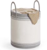 Songmics Wasmand Wolkenwit-Duifgrijs 60L
